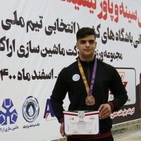 کسب مدال برنز ورزشکار شهر قدسی در رقابت های قهرمانی پاورلیفتینگ کشور