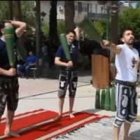 به مناسبت هفته فرهنگ پهلوانی و ورزش زورخانه ای؛ صدای ضرب مرشد در دانشگاه آزاد اسلامی شهرستان قدس نواخته شد